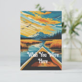 ここにテキストをカスタマイズしてほしい サンキューカード (スタンド正面)