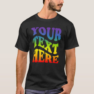 ここにテキストを入力してください レインボー LGBTQ レズビアン ゲイ プライド Tシャツ