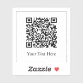 ここにテキストを表示する半透明QRコード シール (シート)