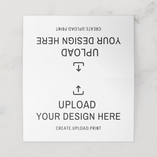 ここにデザインをアップロード プレイスカード (外部開封)