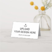 ここにデザインをアップロード プレイスカード (正面)