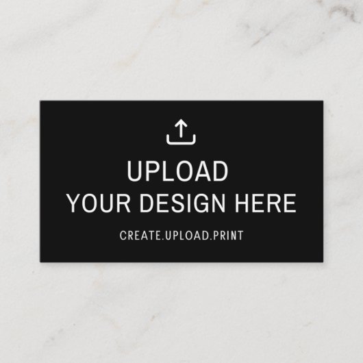 ここにデザインをアップロード 名刺 (正面)
