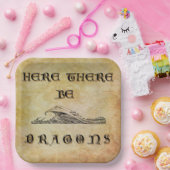 ここにドラゴンあり ペーパープレート (パーティー)