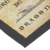 ここにドラゴンあり ミディアムテーブルランナー (コーナー)