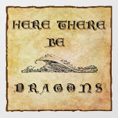 ここにドラゴンがいる ウィンドウサイン (シート)