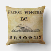 ここにドラゴンがいる クッション (裏面)