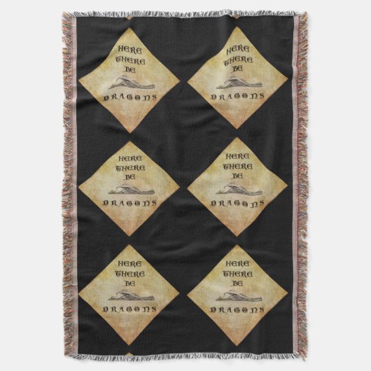 ここにドラゴンがいる スローブランケット (正面縦)