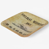 ここにドラゴンがいる ペーパープレート (傾斜あり)