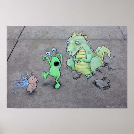 ここにドラゴンがいる ポスター (正面)