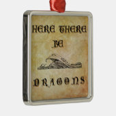 ここにドラゴンがいる メタルオーナメント (右)