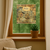 ここにドラゴンのヴィンテージ地図がある ウィンドウサイン