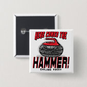 ここにハンマーのカールのギアを来ます 缶バッジ (正面&裏面)