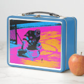 ここにパックストップだ! – アイスホッケー メタルランチボックス (インサイチュ)