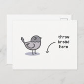 ここにパンを投げる ポストカード (正面/裏面)