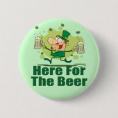 ここにビール小妖精のために 缶バッジ (正面)