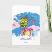 ここにピーターRottentailを来ます! 挨拶状 シーズンカード (裏面)