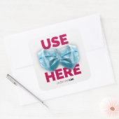 ここにマスクを使用 スクエアシール (封筒)