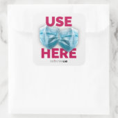 ここにマスクを使用 スクエアシール (バッグ)