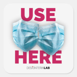 ここにマスクを使用 スクエアシール