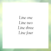 ここにメッセージを追加文字名monogram image quo ウィンドウサイン (シート3)