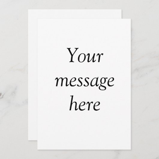 ここにメッセージを追加文字名monogram image quo シーズンカード (正面/裏面)