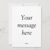 ここにメッセージを追加文字名monogram image quo シーズンカード (裏面)