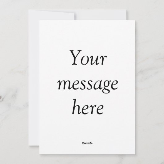 ここにメッセージを追加文字名monogram image quo シーズンカード (裏面)