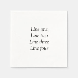 ここにメッセージを追加文字名monogram image quo スタンダードカクテルナプキン