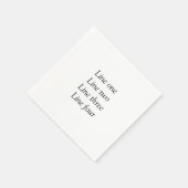 ここにメッセージを追加文字名monogram image quo スタンダードカクテルナプキン (角)