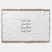ここにメッセージを追加文字名monogram image quo スローブランケット (正面)