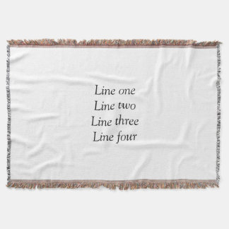 ここにメッセージを追加文字名monogram image quo スローブランケット