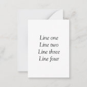 ここにメッセージを追加文字名monogram image quo ノートカード (正面)