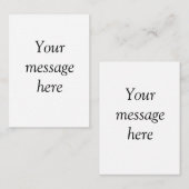 ここにメッセージを追加文字名monogram image quo ノートカード (正面/裏面)