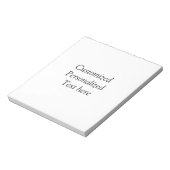 ここにメッセージを追加文字名monogram image quo ノートパッド (回転)