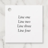 ここにメッセージを追加文字名monogram image quo フェイバータグ (正面)