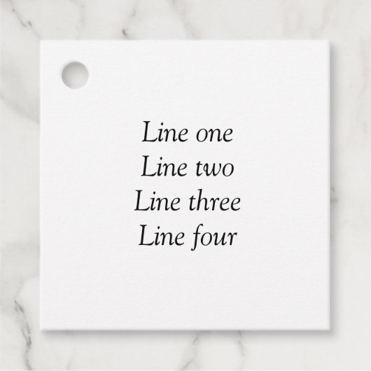 ここにメッセージを追加文字名monogram image quo フェイバータグ (正面)