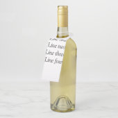 ここにメッセージを追加文字名monogram image quo ボトルネックタグ (アングル)