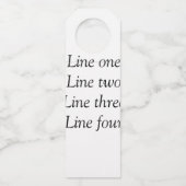 ここにメッセージを追加文字名monogram image quo ボトルネックタグ (裏面)