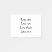 ここにメッセージを追加文字名monogram image quo ポストイット (正面)