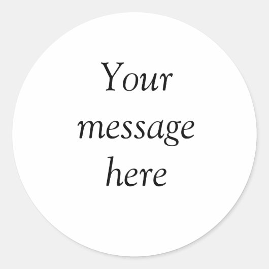 ここにメッセージを追加文字名monogram image quo ラウンドシール (正面)