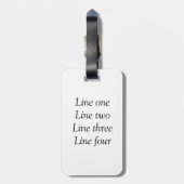 ここにメッセージを追加文字名monogram image quo ラゲッジタグ (裏面縦)