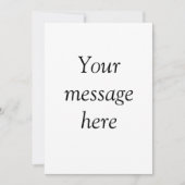 ここにメッセージを追加文字名monogram image quo 招待状 (正面)