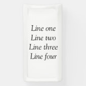 ここにメッセージを追加文字名monogram image quo 横断幕 (縦)