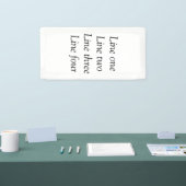 ここにメッセージを追加文字名monogram image quo 横断幕 (トレードショー)