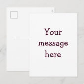 ここにメッセージ 名前 モノグラム 画像 引用文を追加 シーズンポストカード (正面/裏面)