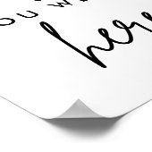 ここにモダン記念の印結婚が来たら ポスター (角)