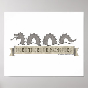 ここにモンスターがあります ポスター