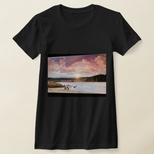 ここにロゴと文字を追加Tシャツ Tシャツ (レイダウン)