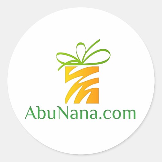 ここにロゴを入れる ラウンドシール (正面)