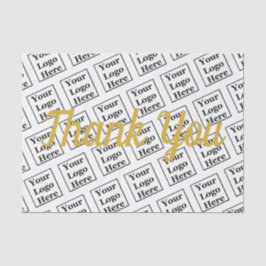 ここにロゴを入力し、ありがとうございます。テンプレート 薄葉紙